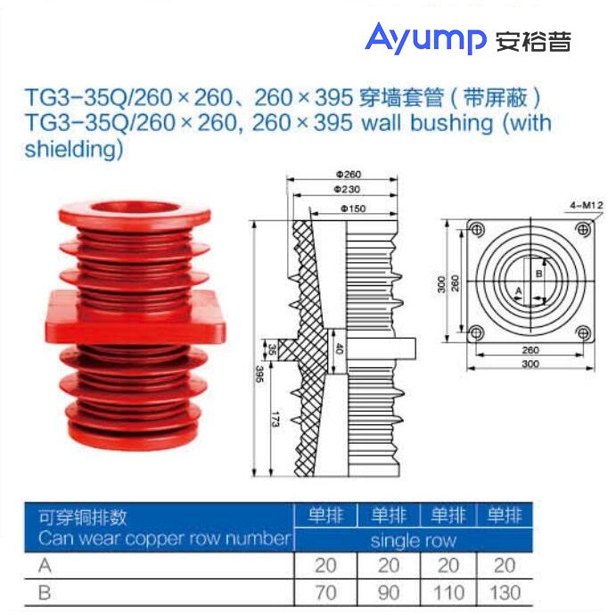 TG3- 35Q 260x 260、260 X 395穿墻套管(帶屏蔽)