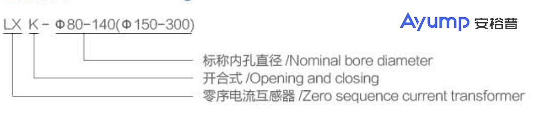 LXK-φ80-140(φ150-300)開啟式零序電流互感器